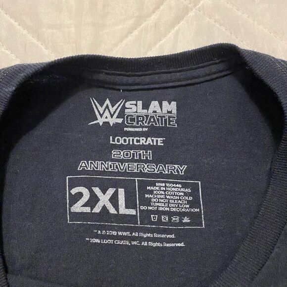 WW WWE Slam Crate Lootcrate Smack Down Live T Shirt 2XL - Picture 3 of 3